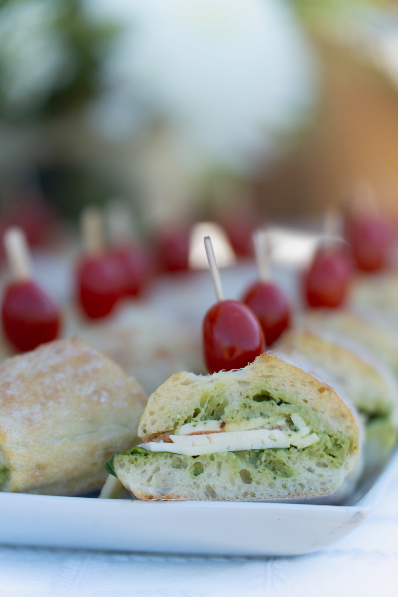 Tomato, Basil & Havarti Sandwiches